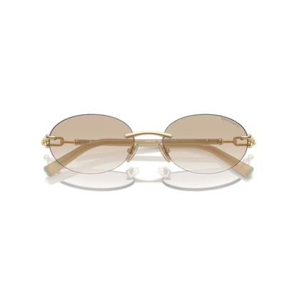 Tiffany & Co. TF3104D women’s metal oval sunglasses