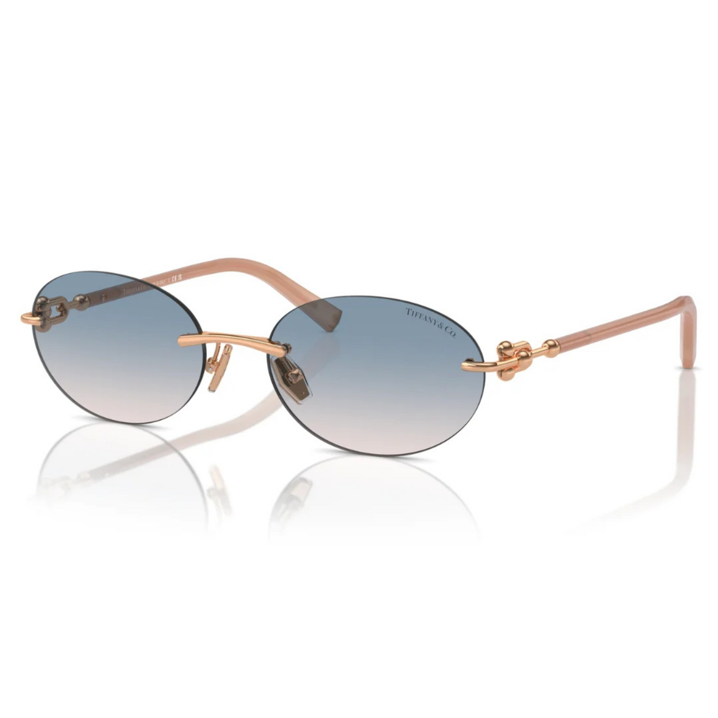Tiffany & Co. TF3104D women’s metal oval sunglasses