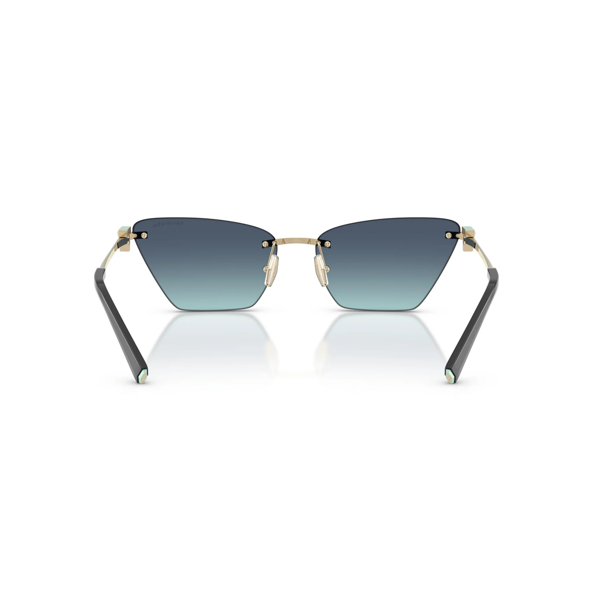 Tiffany TF3120 60219S womens metal butterfly sunglasses hinge and temple detail