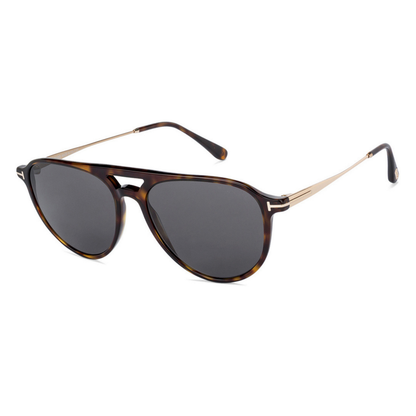 ALT text:
Tom Ford FT0587/S unisex acetate metal aviator full-rim sunglasses front view