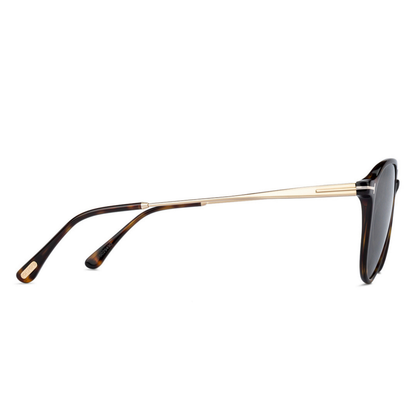 Tom Ford FT0587/S unisex acetate metal aviator sunglasses three-quarter view