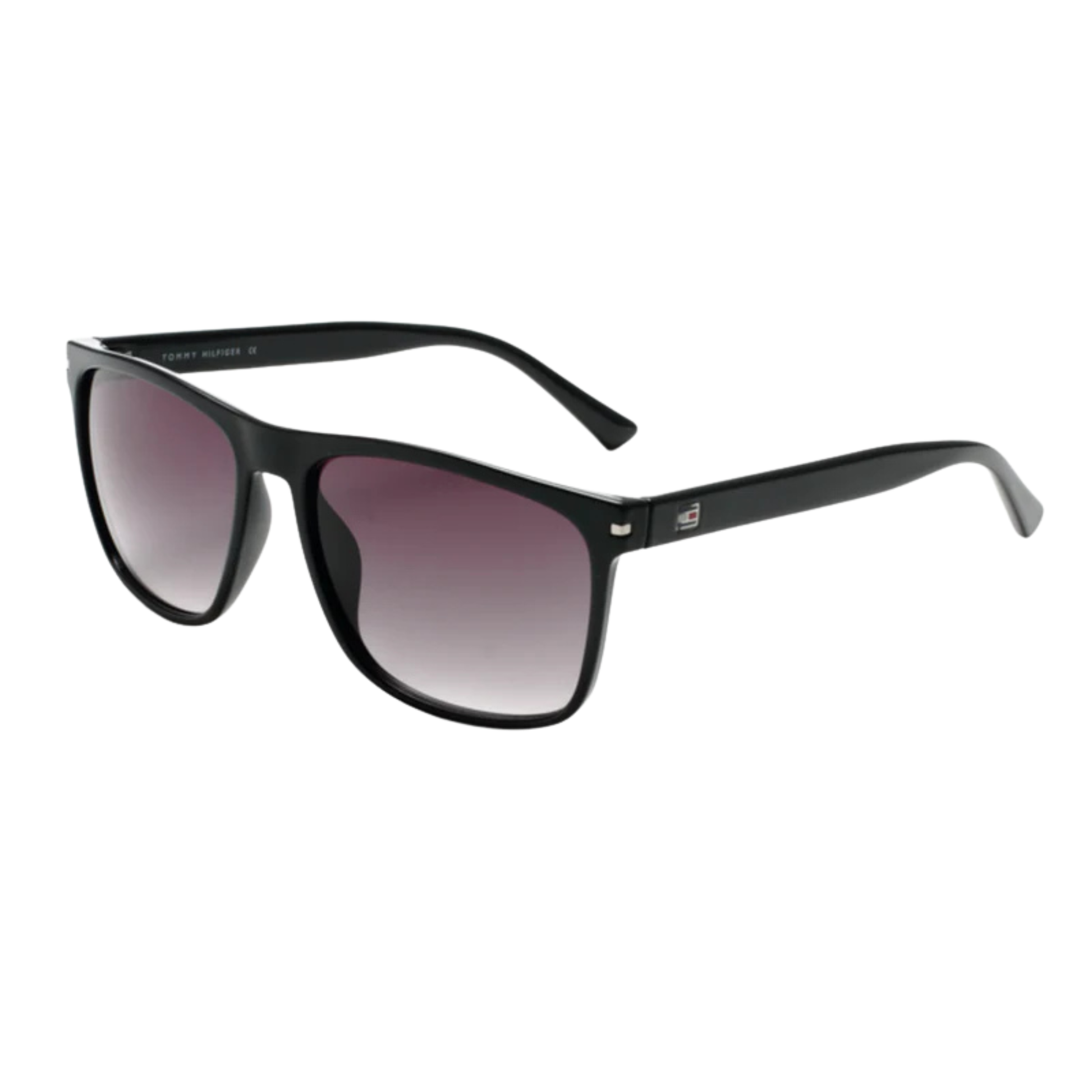 Tommy Hilfiger TH1581PL polarized unisex sunglasses with matte black frame and grey lenses
