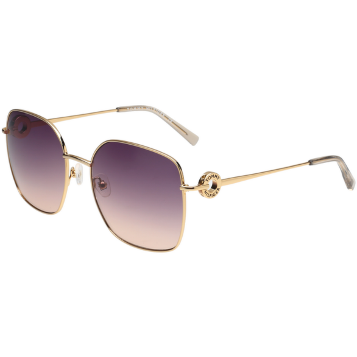 Tommy Hilfiger TH2651 women's square metal sunglasses with a lightweight premium frame and UV-protective lenses.