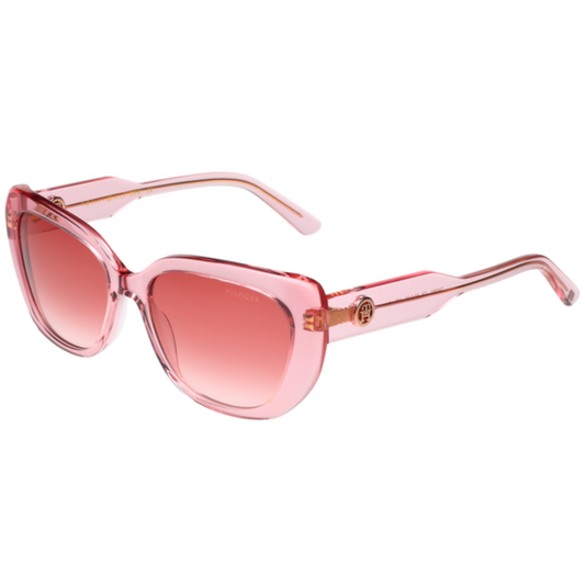 Tommy Hilfiger TH2661 women's cat-eye acetate sunglasses featuring a lightweight designer frame with UV-protective lenses.