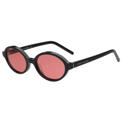 Tommy Hilfiger TH7220 women's oval acetate sunglasses featuring a lightweight full-rim frame with UV-protective lenses.