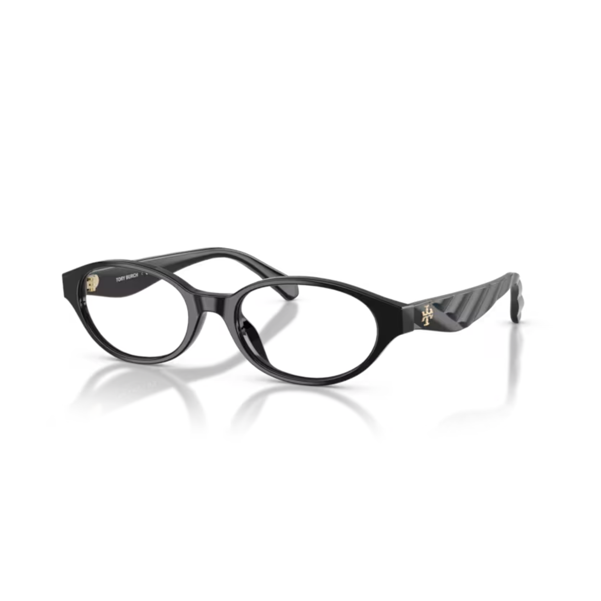 1709Black Tory Burch TY2171U women’s oval acetate eyeglasses in luxury full rim design