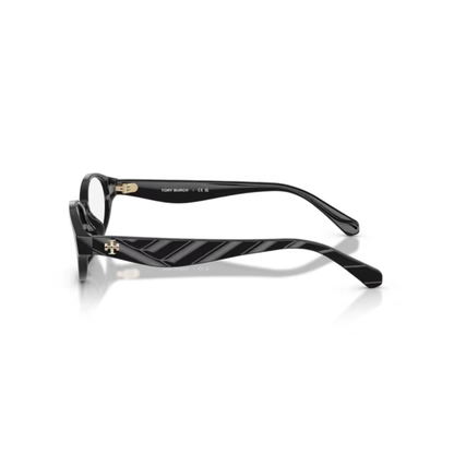 1709Black Tory Burch TY2171U women’s oval acetate eyeglasses in luxury full rim design