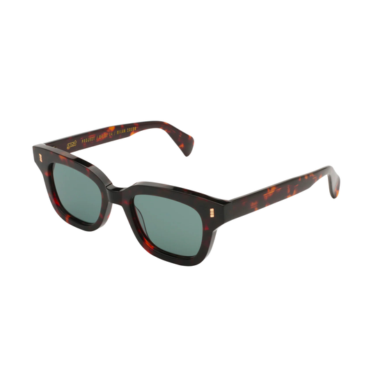 ClassicDarkBrown Tutto semi-round sunglasses for unisex wear