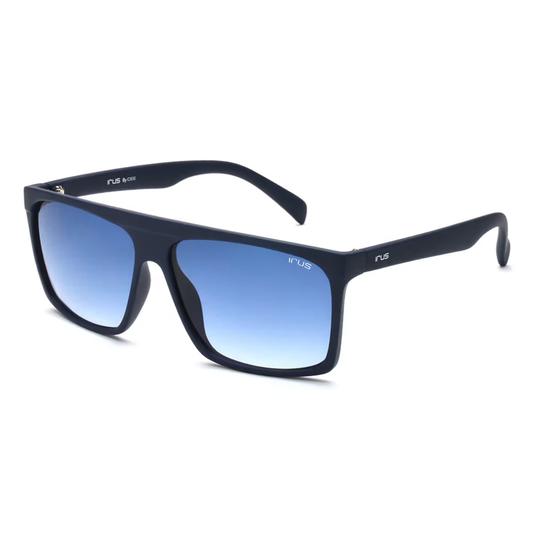 Unisex transparent blue sunglasses with blue gradient UV protected lenses