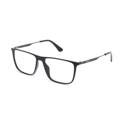 UPLP09K Clip-On unisex optical frame with detachable UV-protected sunglasses clip