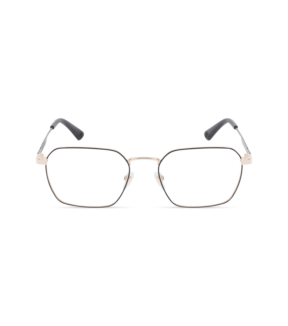 UPLP10K Clip-On unisex optical frame with detachable UV-protected sunglasses clip