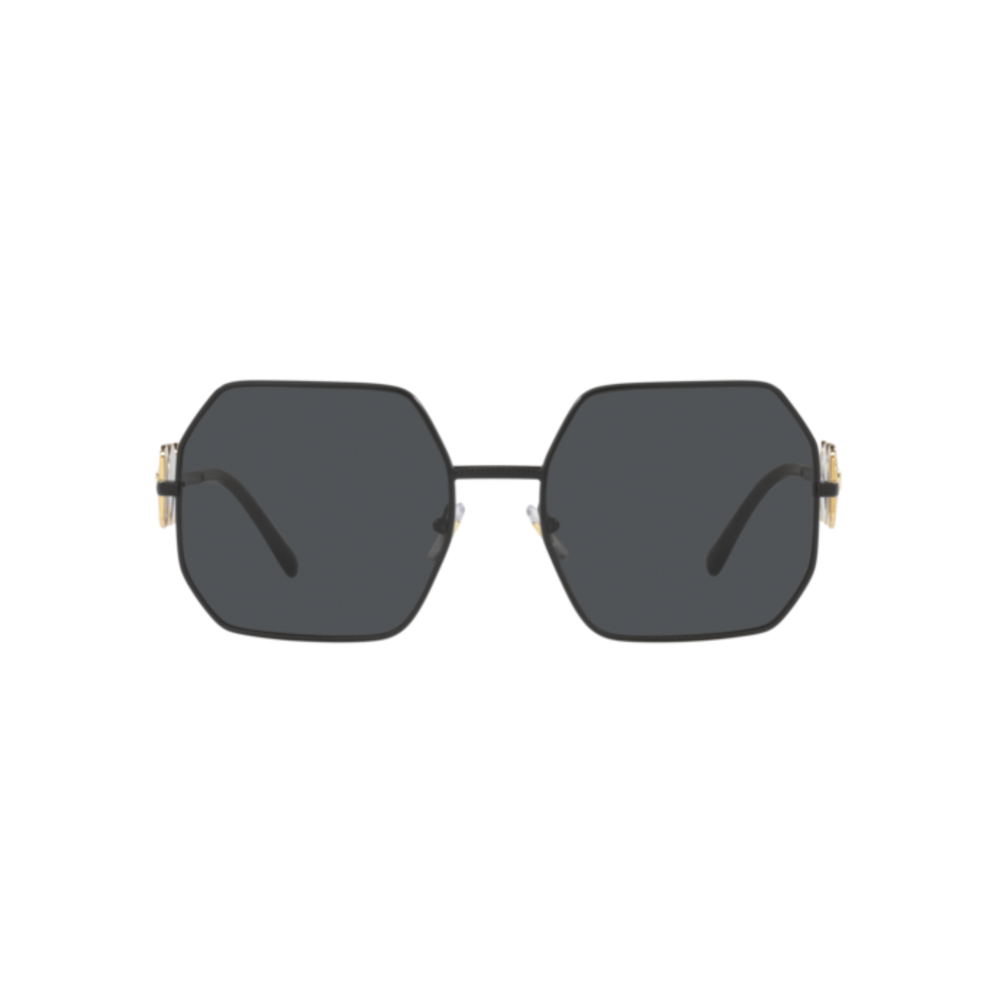 Versace VE2248 unisex hexagon metal sunglasses featuring a sleek designer frame and UV-protective lenses.