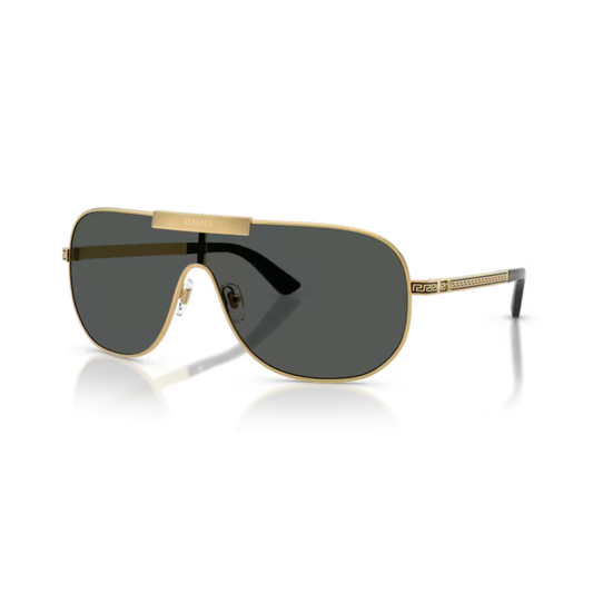 GoldBlack100287 Versace VE2293 irregular sunglasses