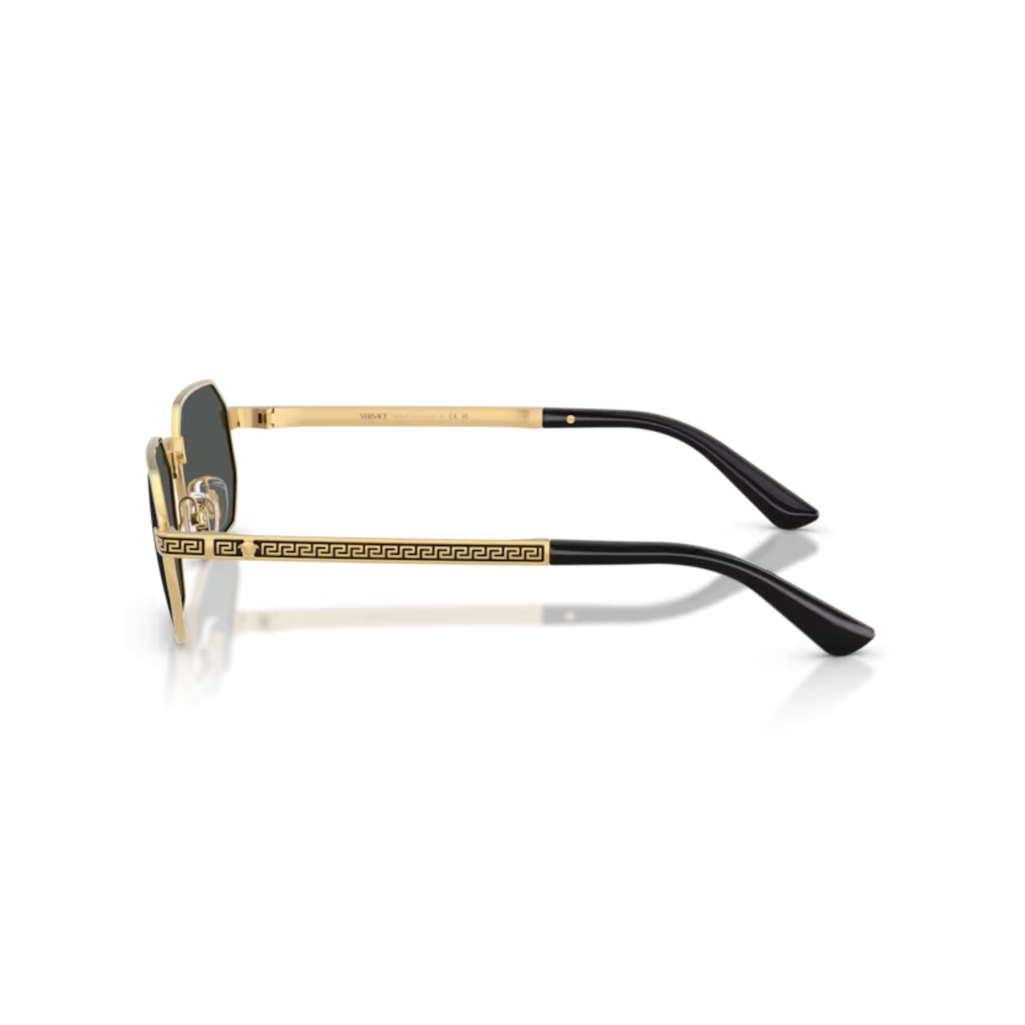 100287BlackGold Versace VE2297 rectangle sunglasses unisex