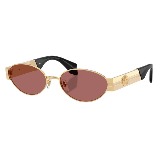 Versace VE2301 unisex metal oval full-rim sunglasses front view