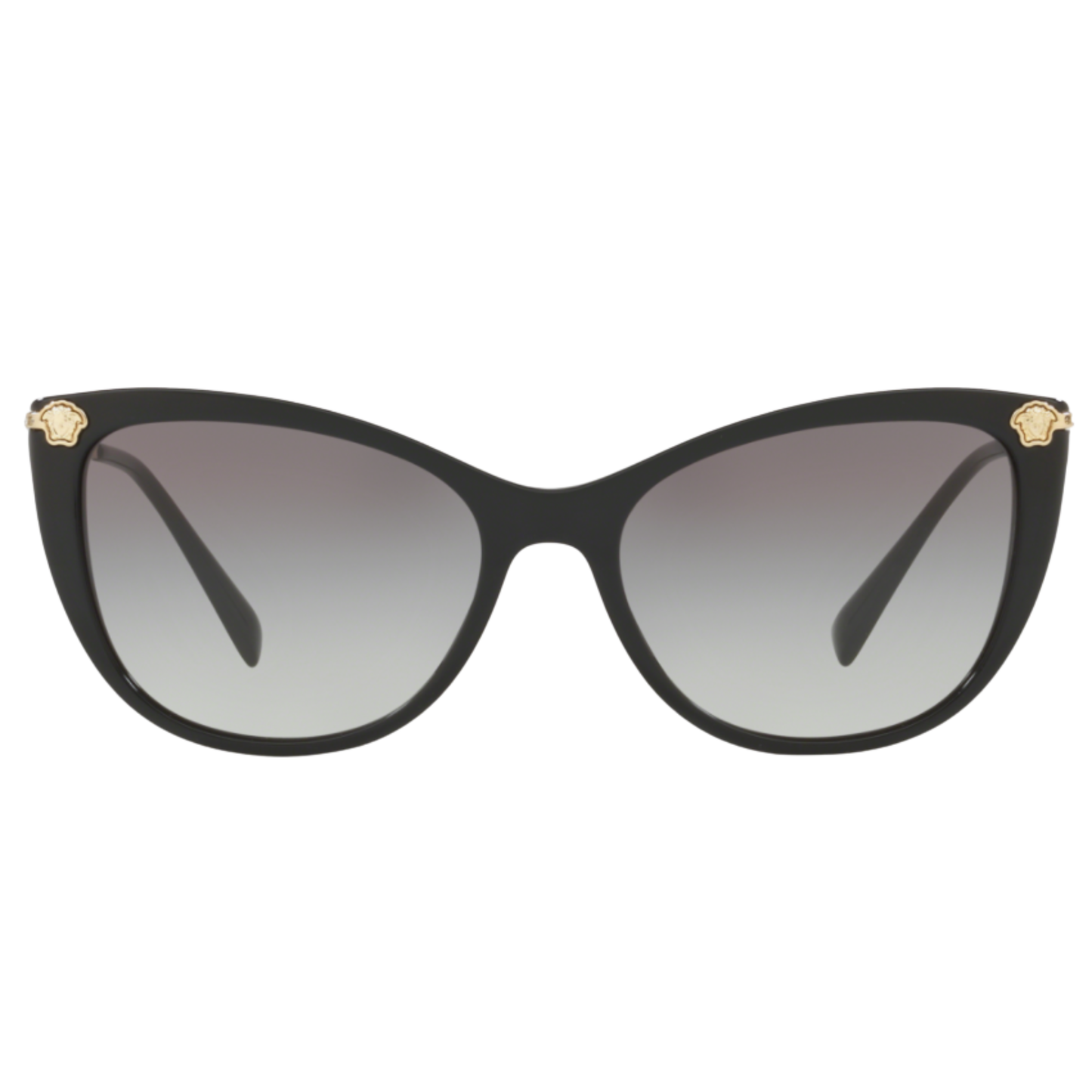 Versace VE4345B women's metal cat-eye sunglasses featuring a sleek full-rim luxury designer frame.