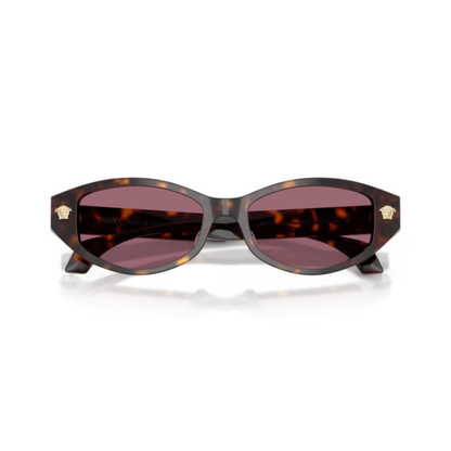 BrownHavana108/1A Versace VE4512D cat-eye sunglasses women