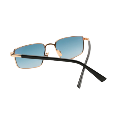 Gast Veyra metal rectangle sunglasses featuring a lightweight premium frame with UV-protective lenses.