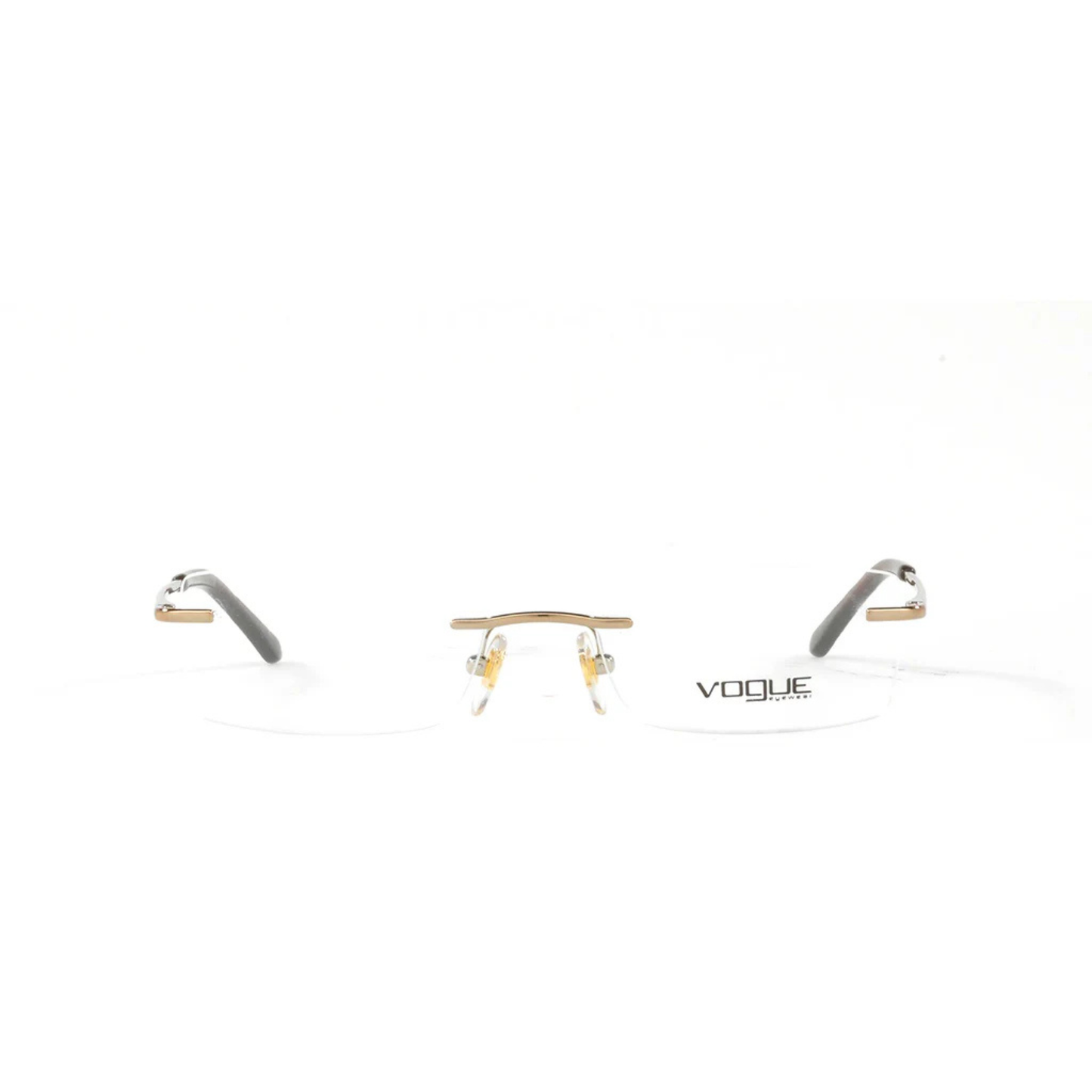 Vogue VO3851I women’s rimless rectangle optical frame with lightweight metal designer styling