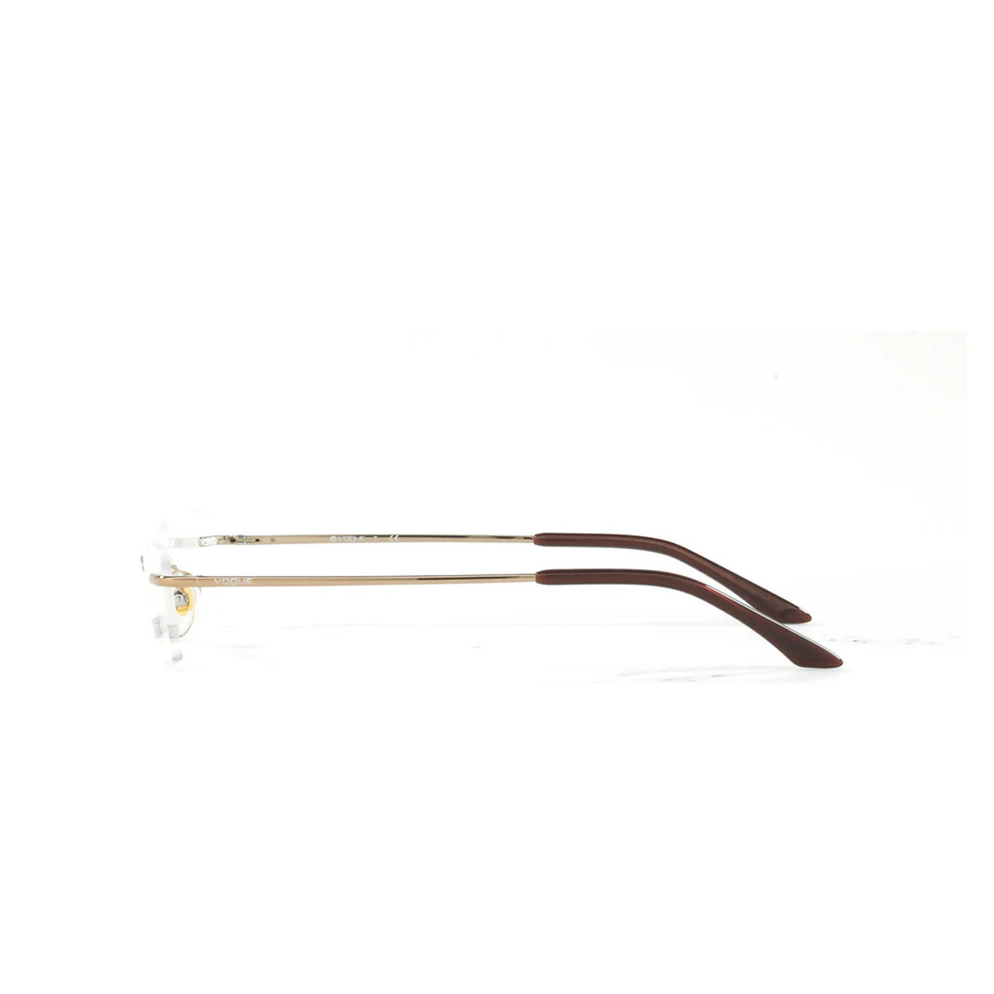 Vogue VO3851I women’s rimless rectangle optical frame with lightweight metal designer styling