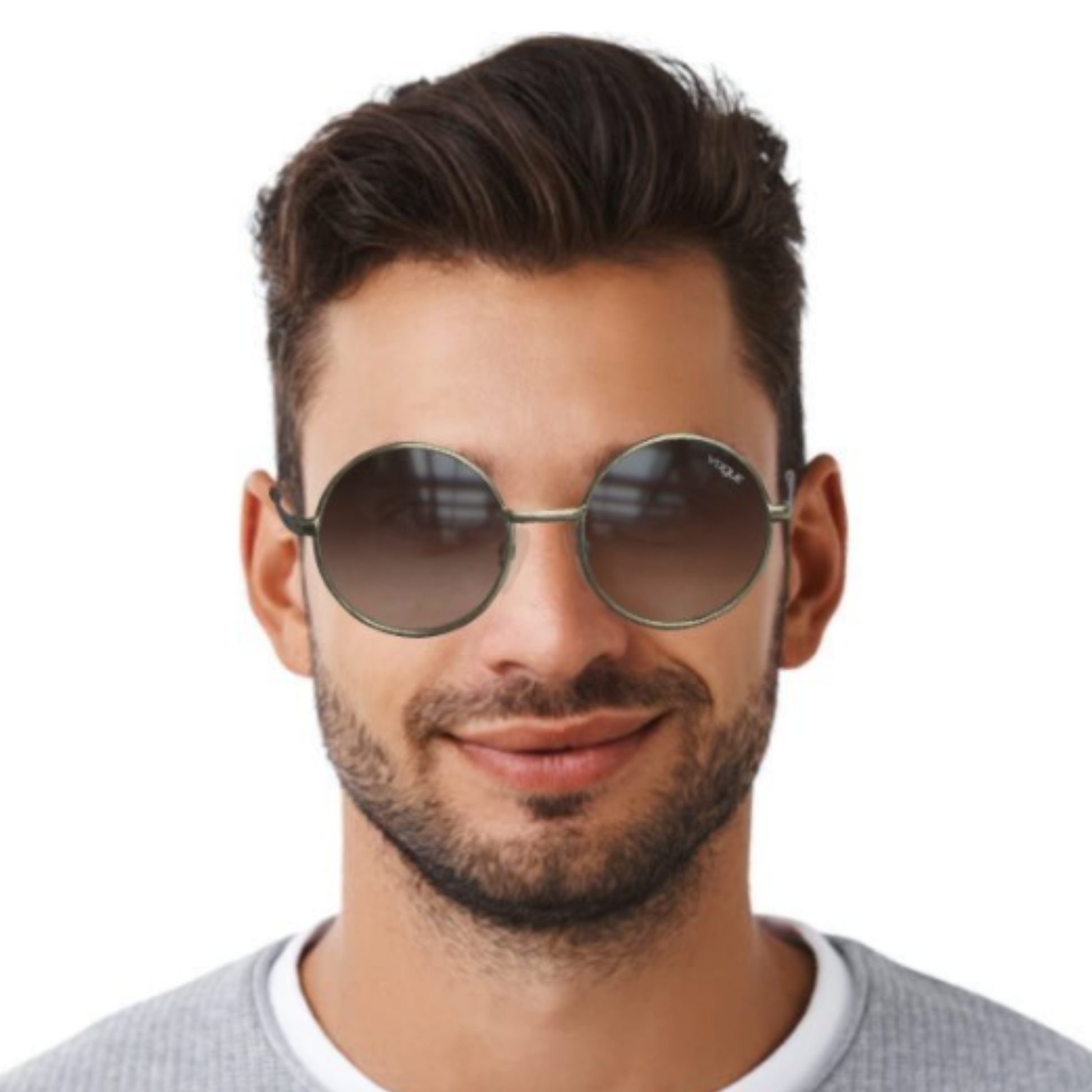 Vogue VO4085S sunglasses — elegant metal frame with UV protection, available at Eyeworld Optics

