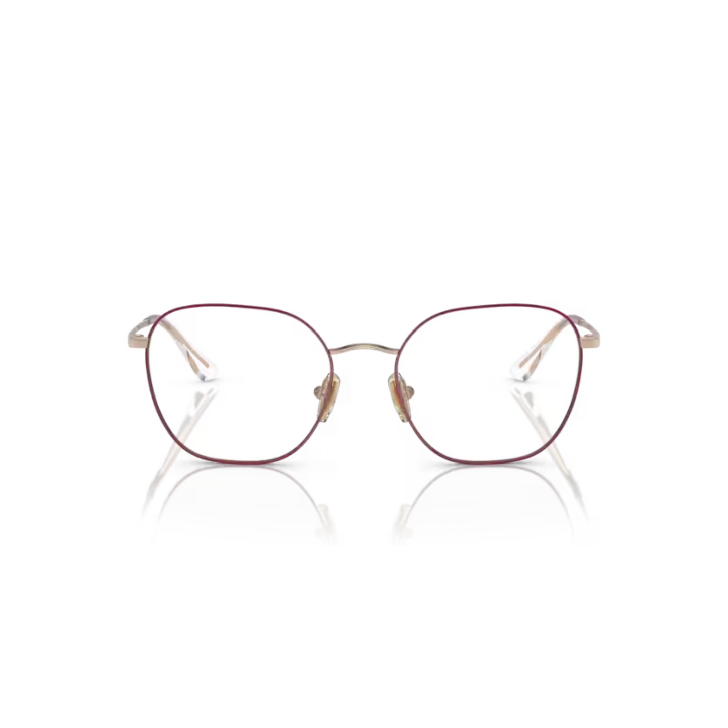 Vogue VO4178 Pink Gold/5089  square gold eyeglasses with lightweight full-rim metal frame and elegant everyday styling.