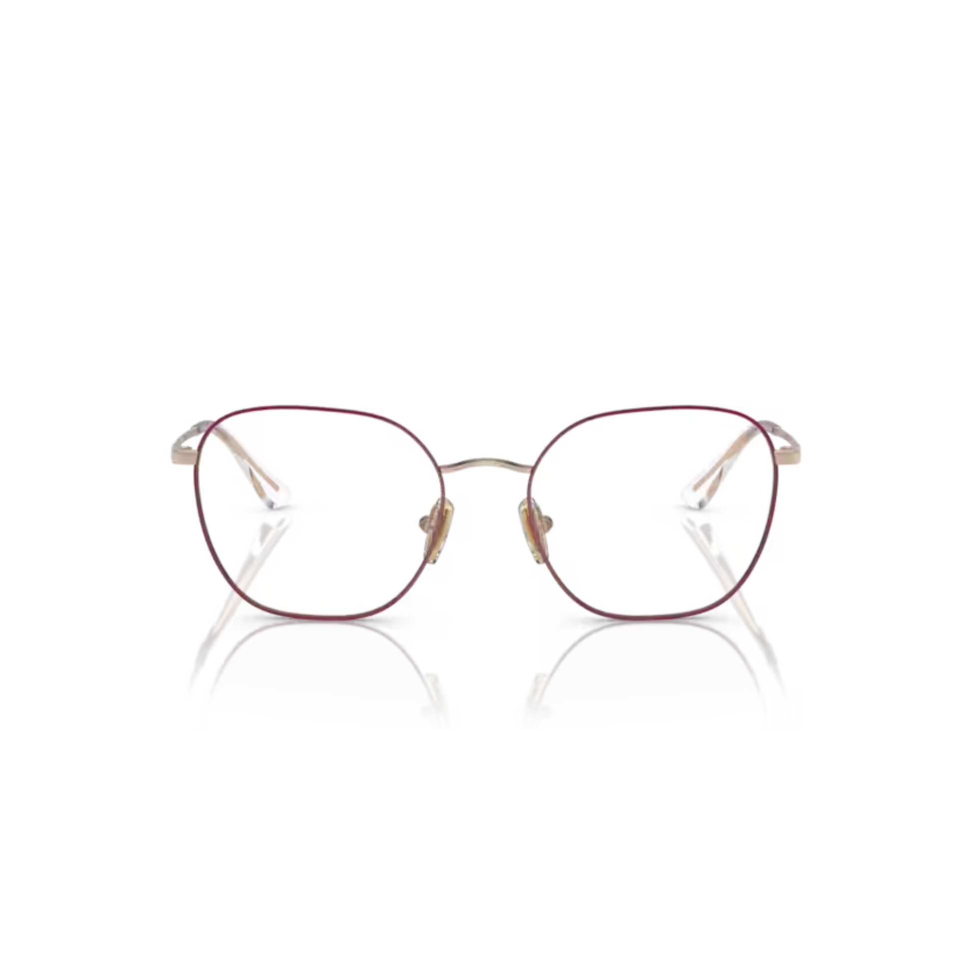 Vogue VO4178 Pink Gold/5089  square gold eyeglasses with lightweight full-rim metal frame and elegant everyday styling.