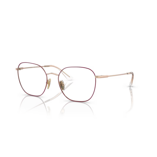 Vogue VO4178 Pink Gold/5089  square gold eyeglasses with lightweight full-rim metal frame and elegant everyday styling.