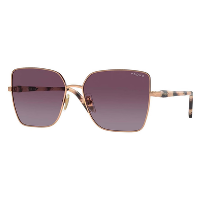 Vogue VO4199S Women's Square Cat-Eye Sunglasses in Gradient Purple — Three-Quarter Angle View
