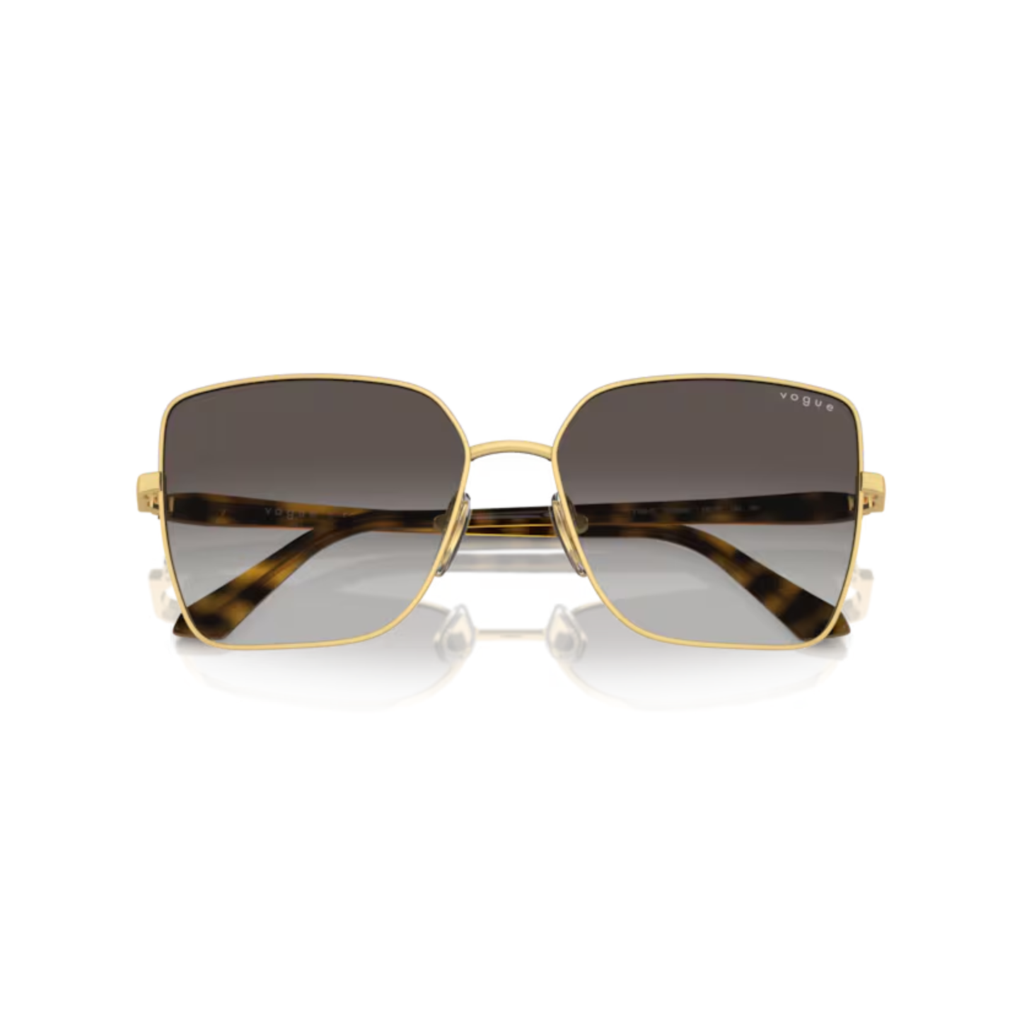 Vogue VO4199S Women's Square Cat-Eye Sunglasses in Grey Gradient Black.