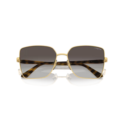 Vogue VO4199S Women's Square Cat-Eye Sunglasses in Grey Gradient Black.