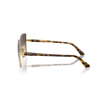 Vogue VO4199S Women's Square Cat-Eye Sunglasses in Grey Gradient Black.