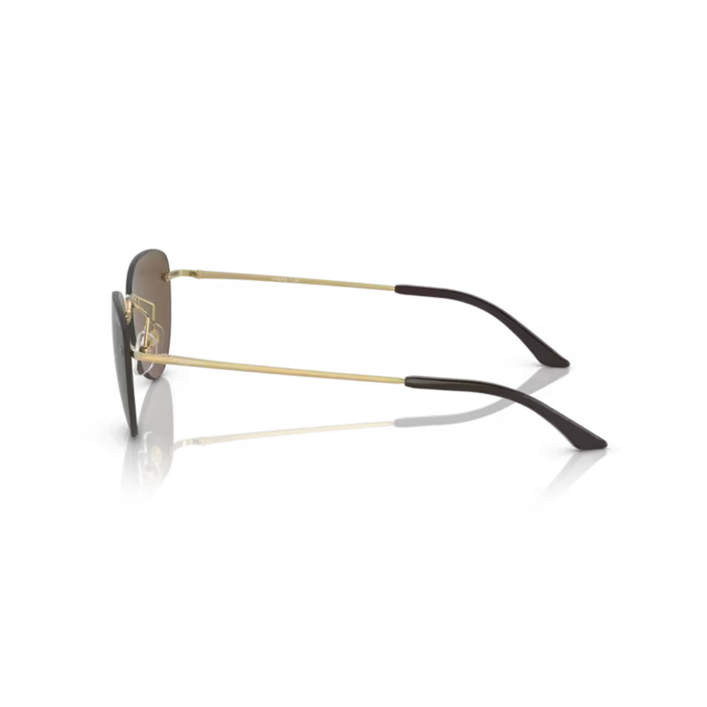 Vogue VO4205S Gold/80-73 with Brown Lenses square sunglasses with lightweight full-rim frame and elegant everyday styling for women.