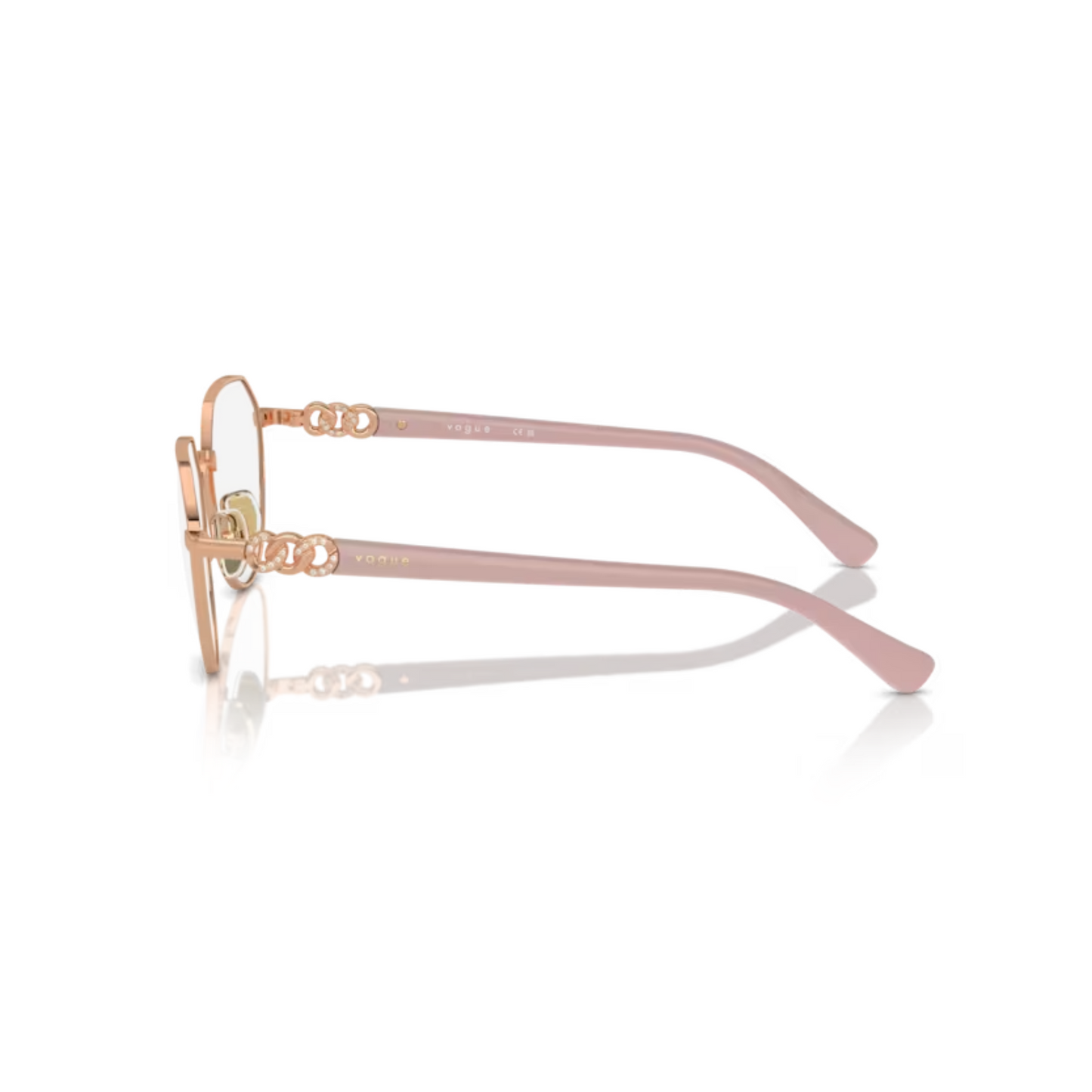 Vogue VO4311 Rose-Gold/ 5152 cat-eye eyeglasses with lightweight full-rim frame and elegant feminine everyday styling.