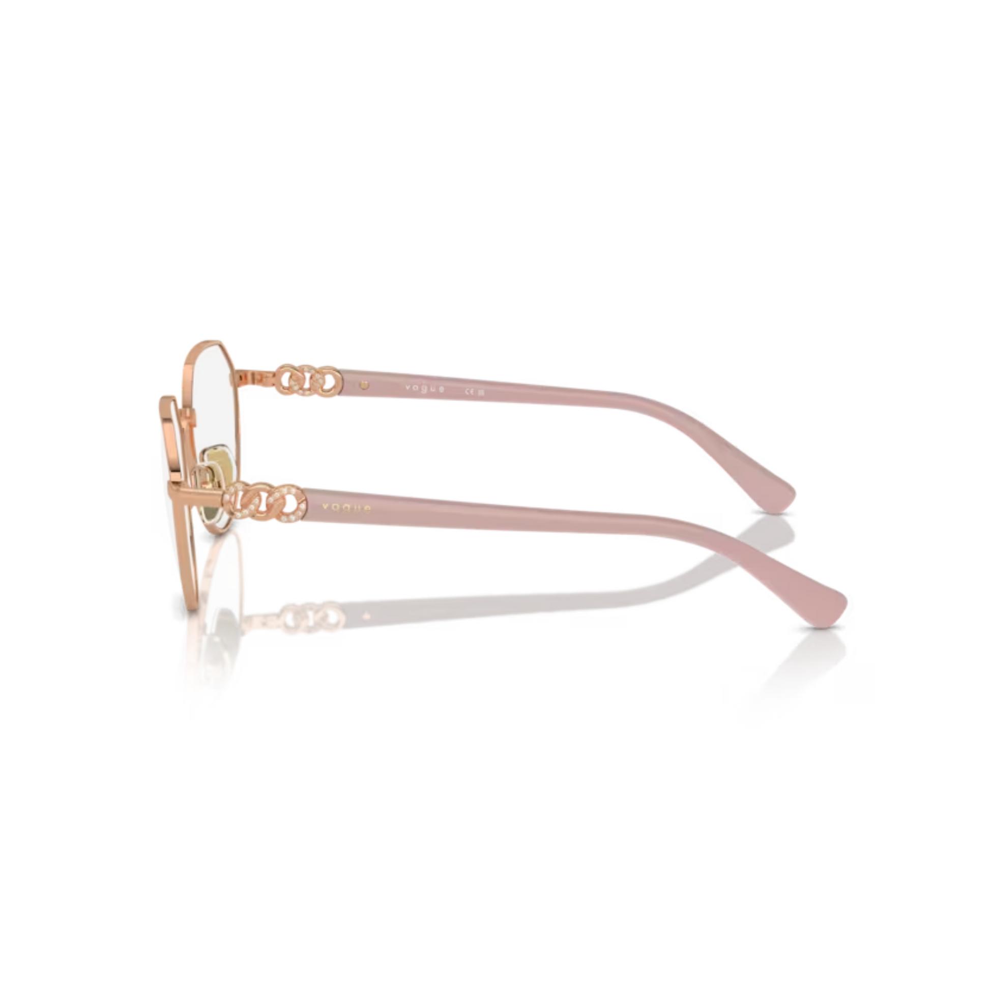 Vogue VO4311 Rose-Gold/ 5152 cat-eye eyeglasses with lightweight full-rim frame and elegant feminine everyday styling.