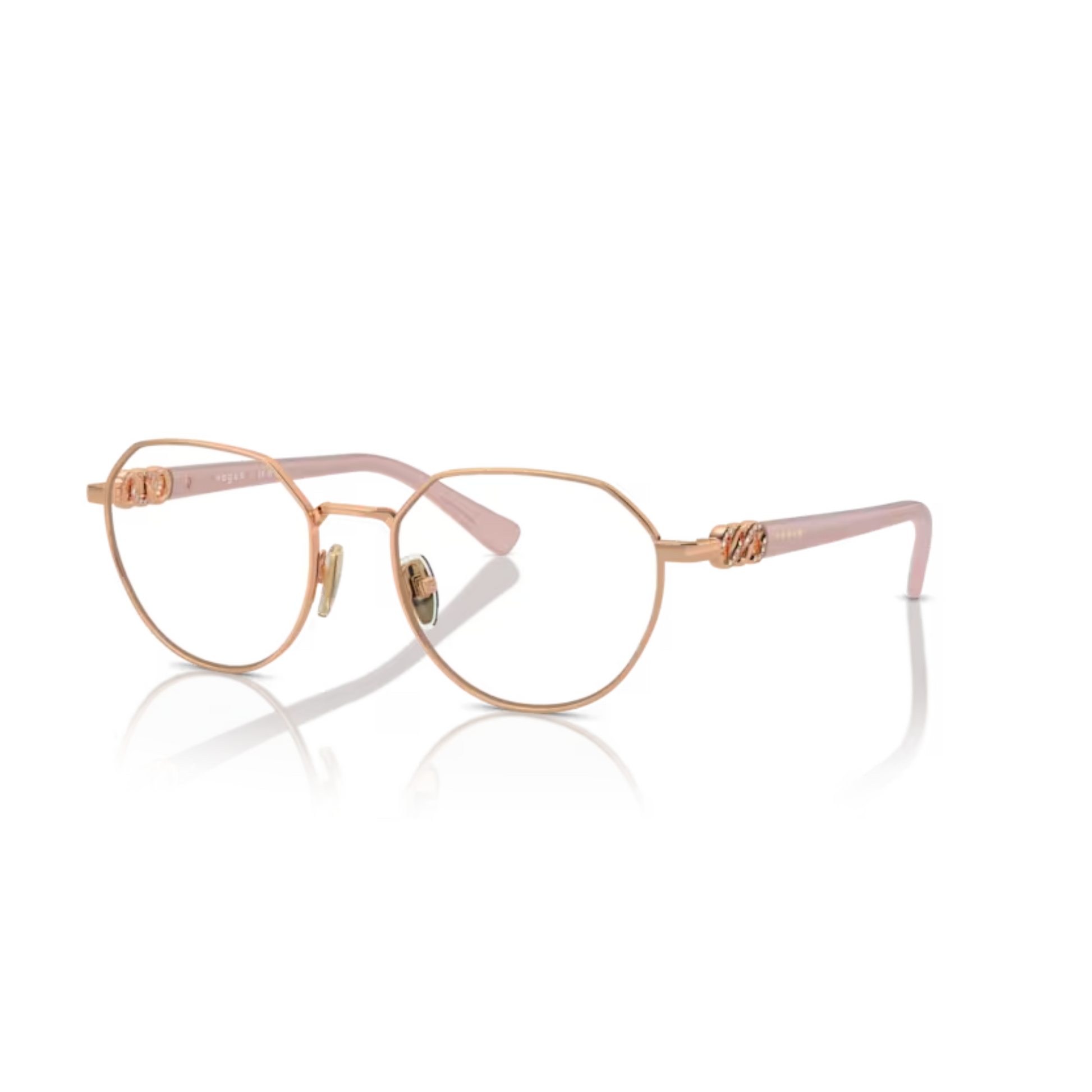 Vogue VO4311 Rose-Gold/ 5152 cat-eye eyeglasses with lightweight full-rim frame and elegant feminine everyday styling.