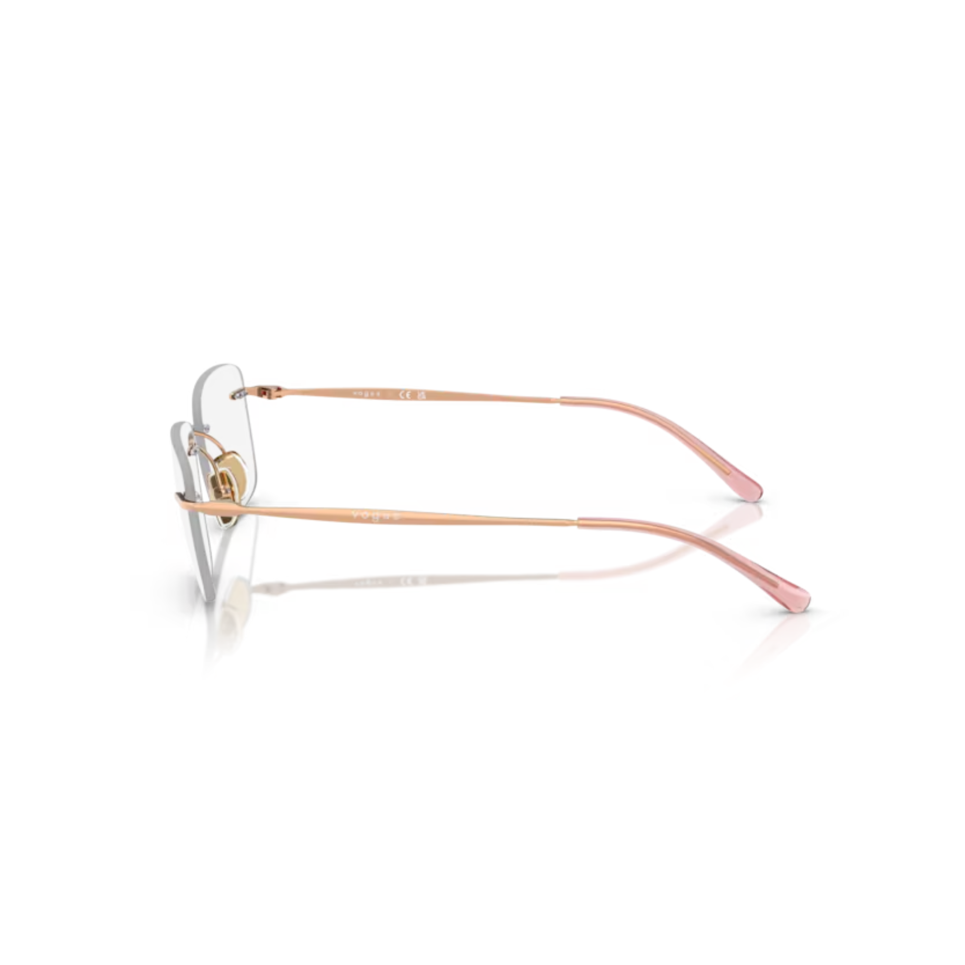Vogue VO4314I women's metal rimless eyeglass frame with lightweight premium design