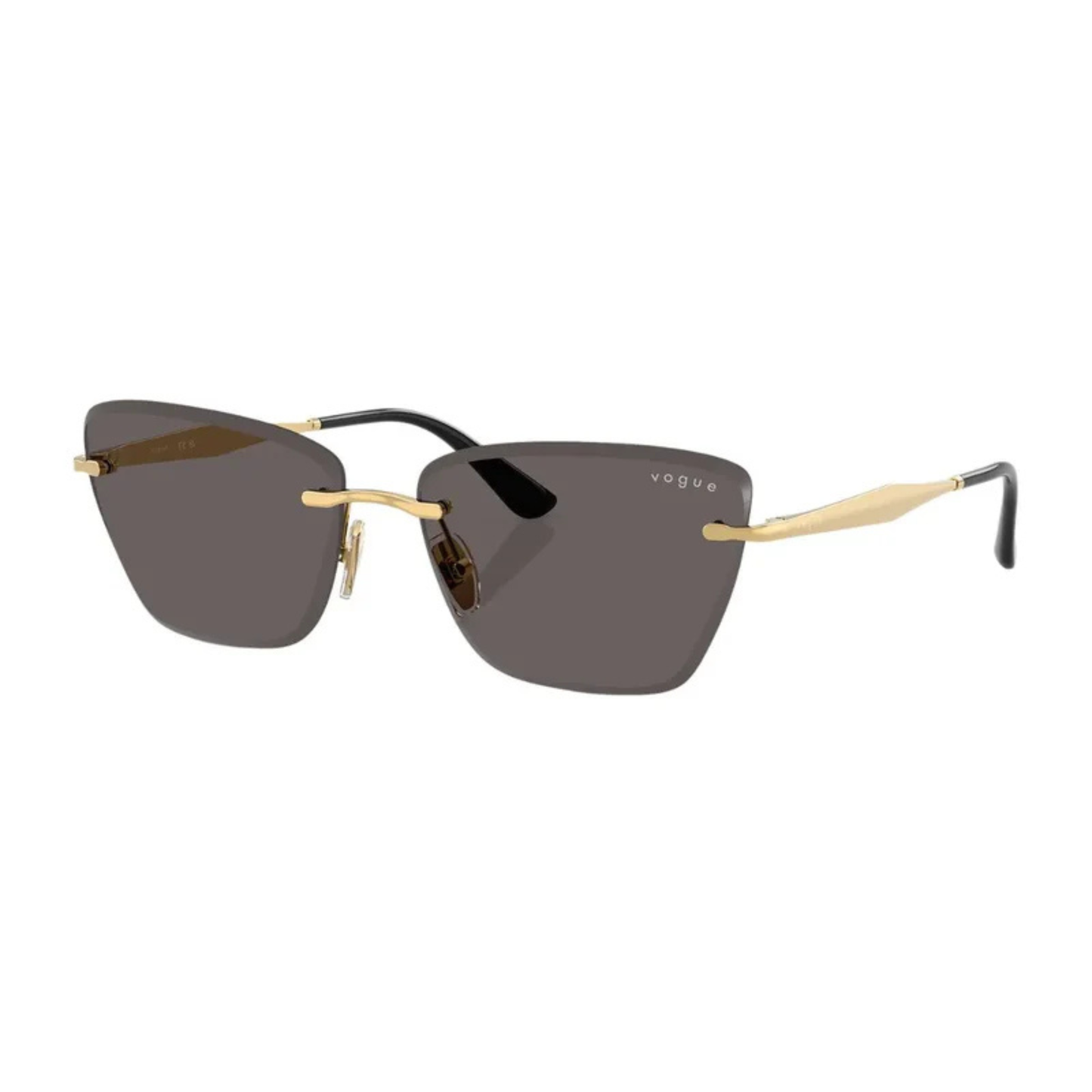 VO4332S rimless cat eye sunglasses angle view