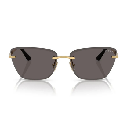 VO4332S rimless cat eye sunglasses front view