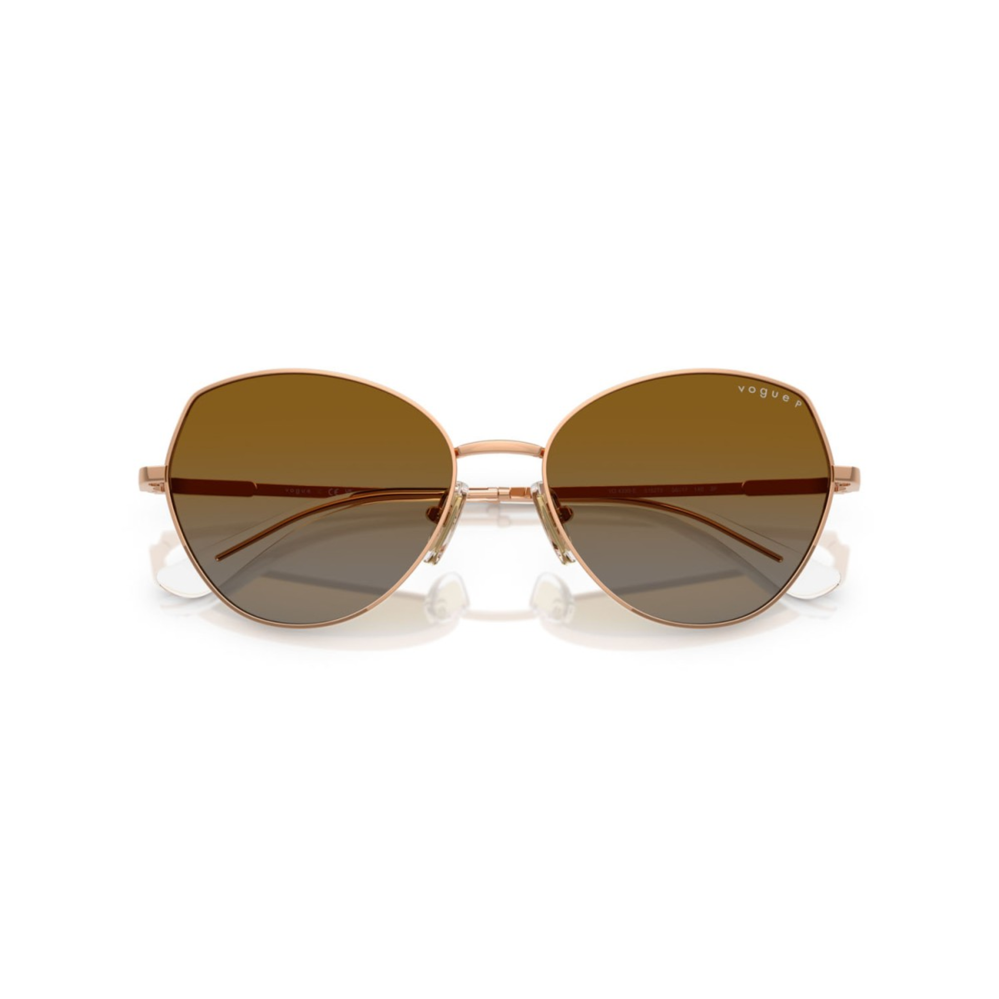 Vogue VO4330S Women's Irregular Polarized Sunglasses - Front View.
