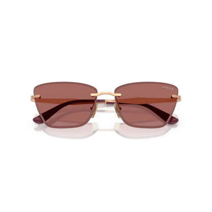 VO4332S rimless cat eye sunglasses front view