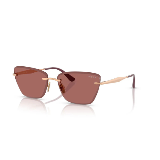 VO4332S rimless cat eye sunglasses angled view