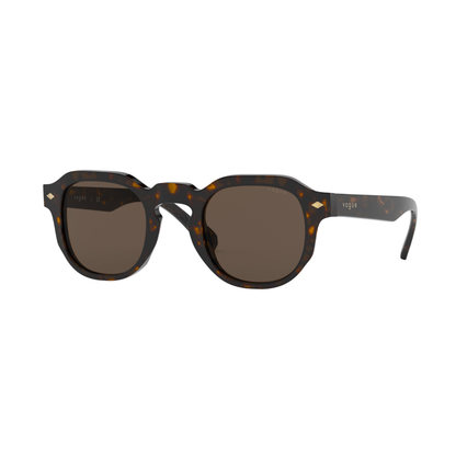 Vogue VO5330S unisex square acetate sunglasses with UV protection and contemporary designer styling. Angle View
