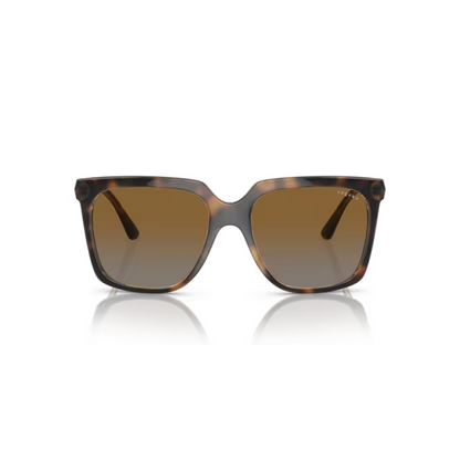 Vogue VO5476 Dark Havana/W656T5 polarized square sunglasses with lightweight full-rim frame and modern everyday styling.