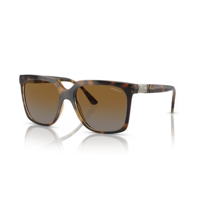 Vogue VO5476 Dark Havana/W656T5 polarized square sunglasses with lightweight full-rim frame and modern everyday styling.