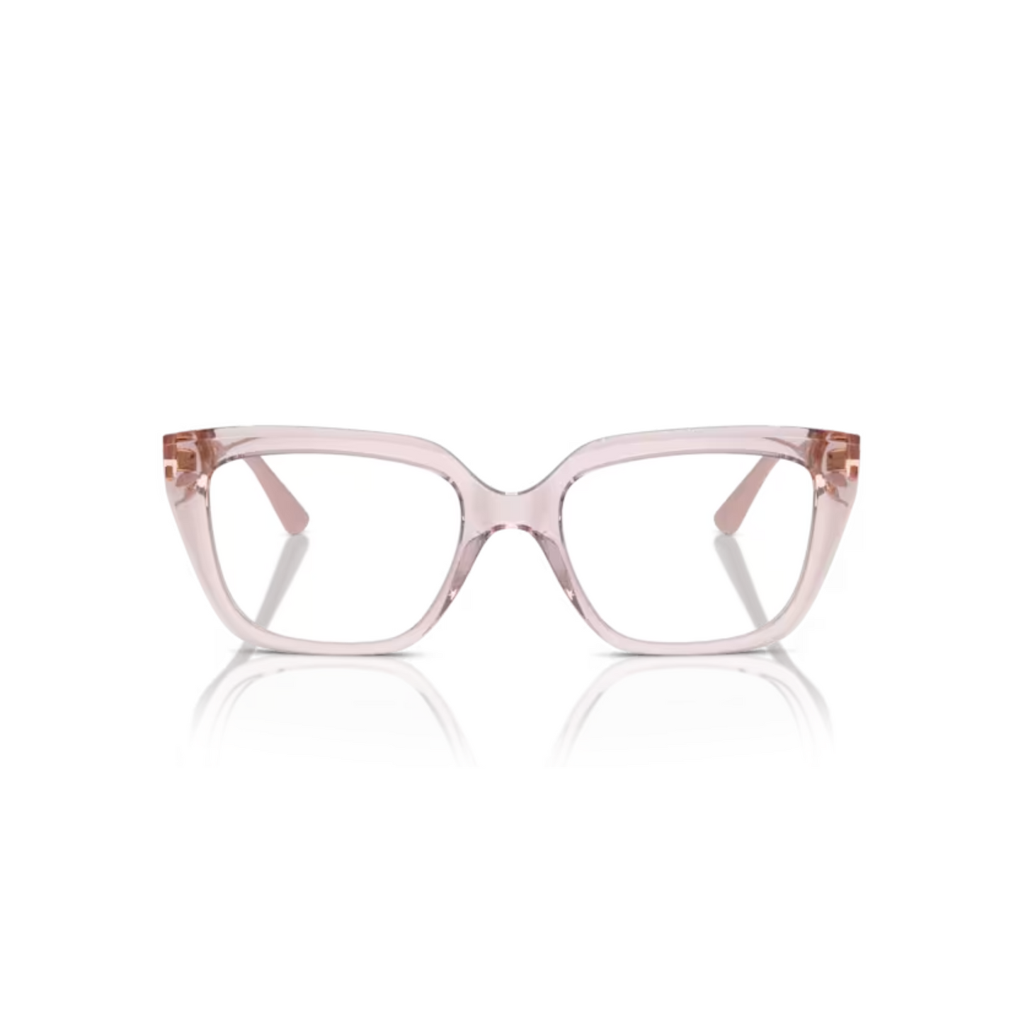Vogue VO5477B Transparent Pink/2942 cat-eye eyeglasses with lightweight full-rim frame and feminine everyday styling.
