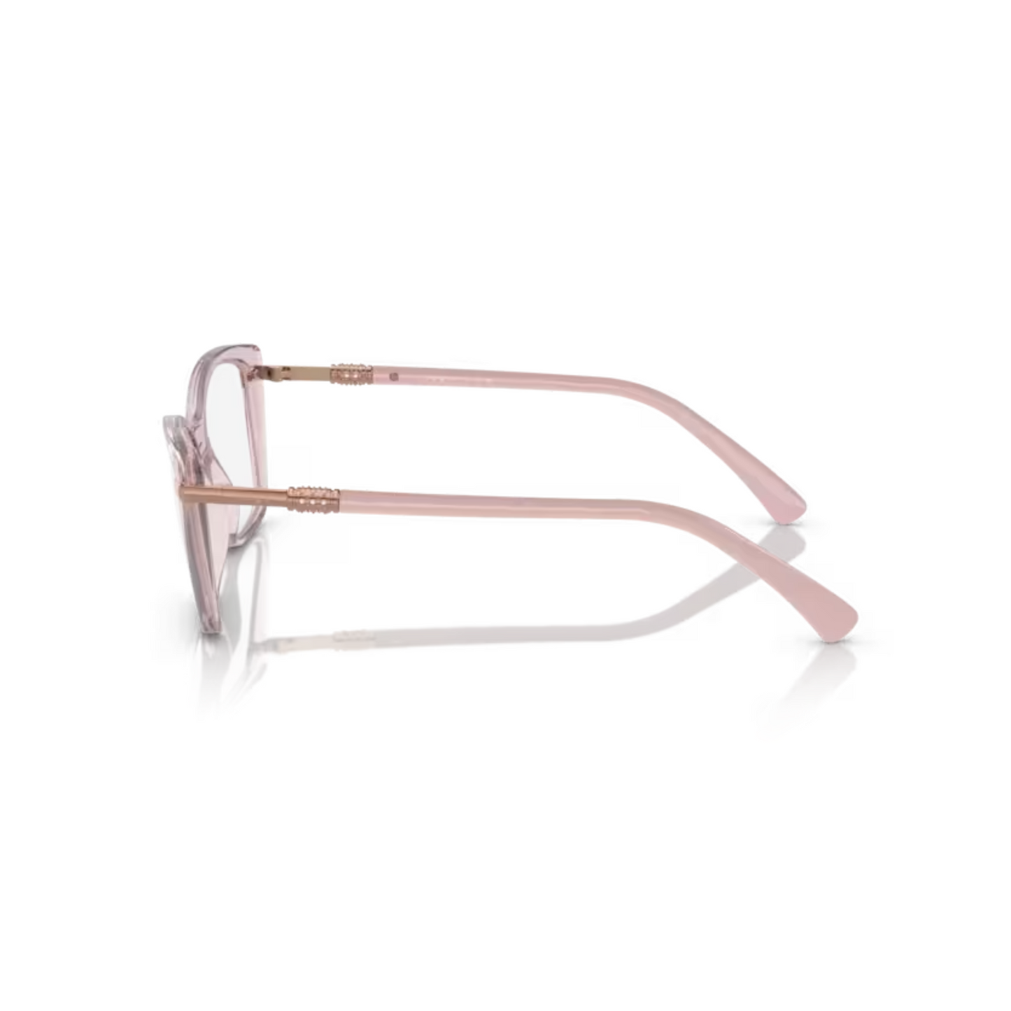  Vogue VO5487B Transparent Pink/2942 square eyeglasses with lightweight full-rim frame and elegant everyday styling for women.
