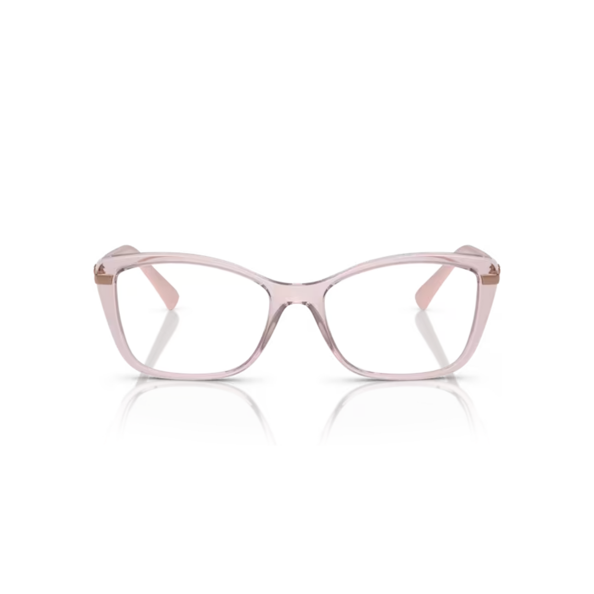 Vogue VO5487B Transparent Pink/2942 square eyeglasses with lightweight full-rim frame and elegant everyday styling for women.