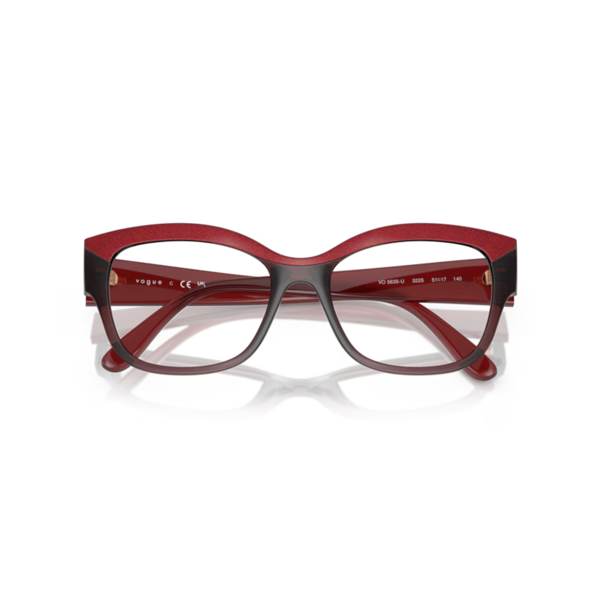 Vogue VO5635U women's acetate optical frame for prescription eyeglasses.