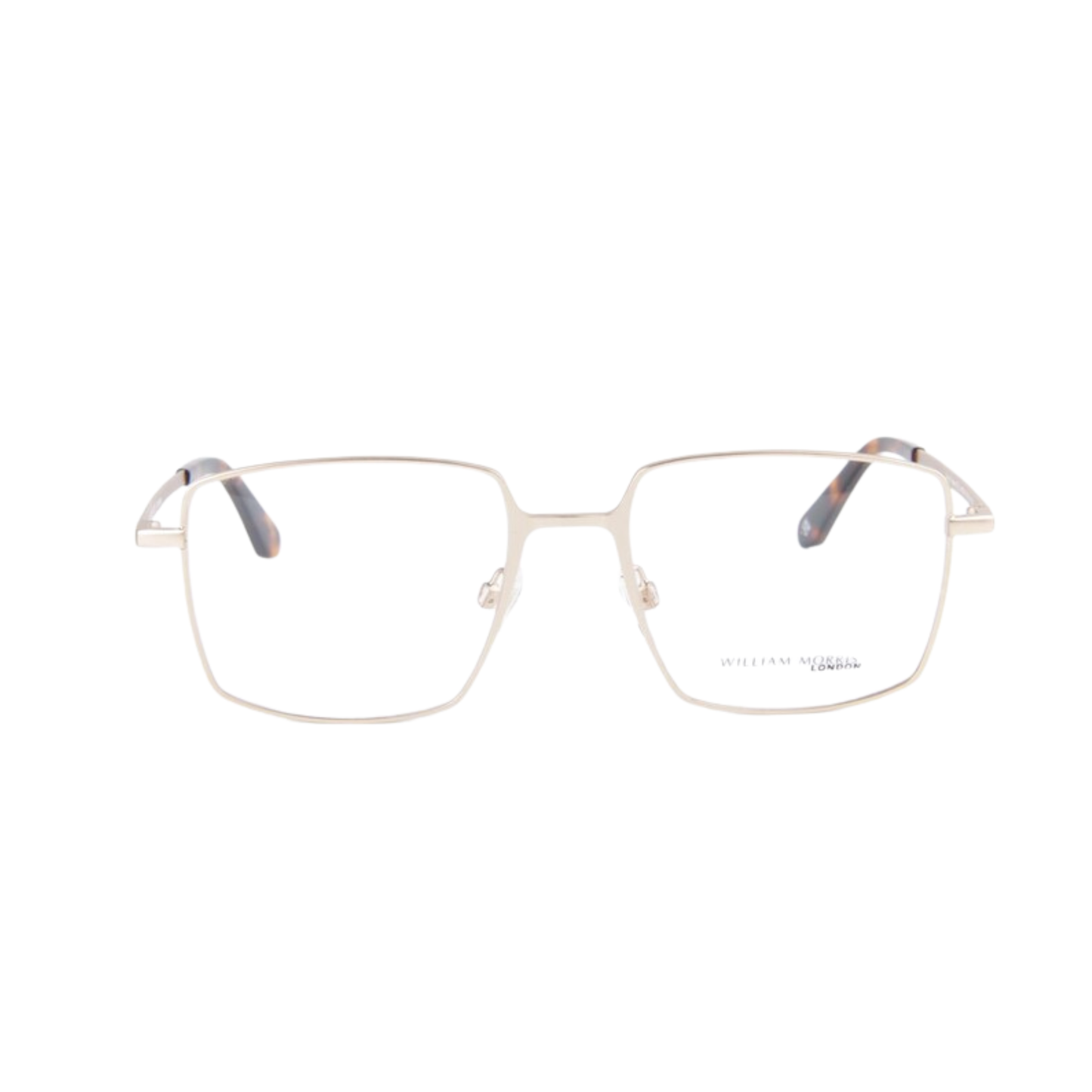 William Morris LN50200 unisex square full-rim metal optical frame with contemporary styling.